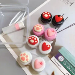 Cute Paw & Love Lens Case Travel Kit (3 Pairs) -Cosplay 2 9adbaaee 5a8e 438b 93f0 2ce65206e693