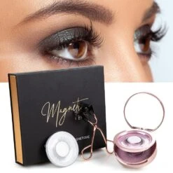 Top & Bottom Magnetic Faux Mink Natural Long Eyelashes With Applicator (3 Pairs)