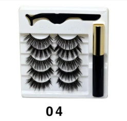 Mixed Designs Faux Mink Magnetic Eyelashes Kit Set (5 Pairs) -Cosplay 8E111AA7F9C352EE19294E56A1627AE1