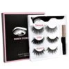Mixed Designs Faux Mink Magnetic Eyelashes Kit Set (3 Pairs) -Cosplay A1BF51B442B111774CA7578F9F644B65