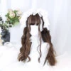 Espresso Brown Full Curls With Lace Top Lolita Wig -Cosplay CS 831D