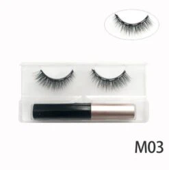 Natural Long Faux Mink Magnetic Eyelashes With Eyeliner -Cosplay D59BAF7563A4322BF50B1D2BBE0A89E9