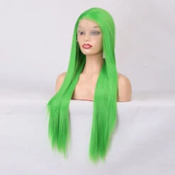 Rich Green Front Lace Long Hair Wig -Cosplay D8B767A2248300F6176D4F4D6A3D25CE