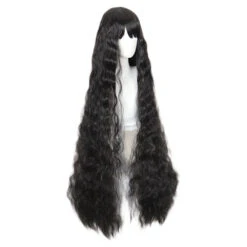 Waist Length Wavy Black Lolita Wig 489B -Cosplay IMG 4456