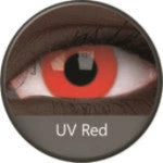 Phantasee UV Glow Crazy Lens Red
