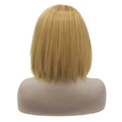Premium Wig - Khaki Lemon Medium Straight Lace Front Wig -Cosplay S7 2010 e