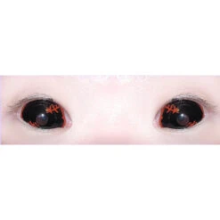 Sweety Sclera Contacts Black Stitched -Cosplay black sclera stitch eye 2